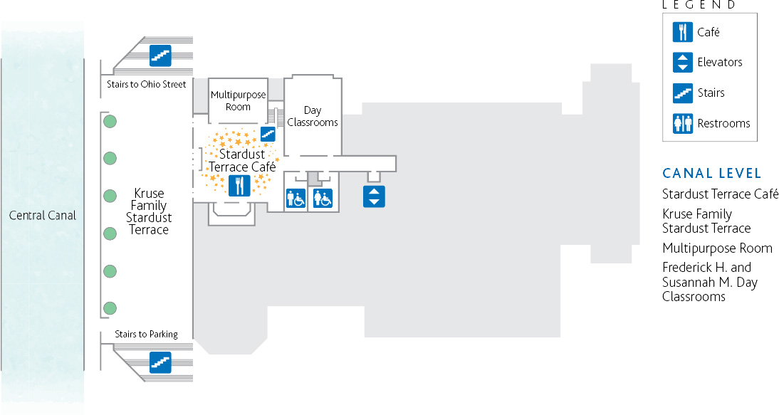 Canal level map of the History Center