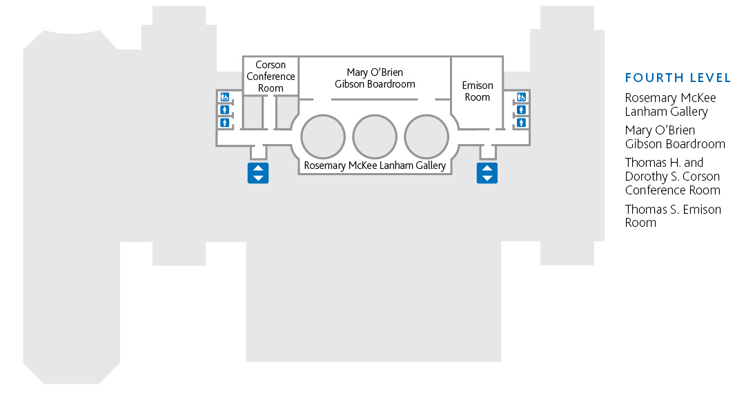 Fourth level map of the History Center