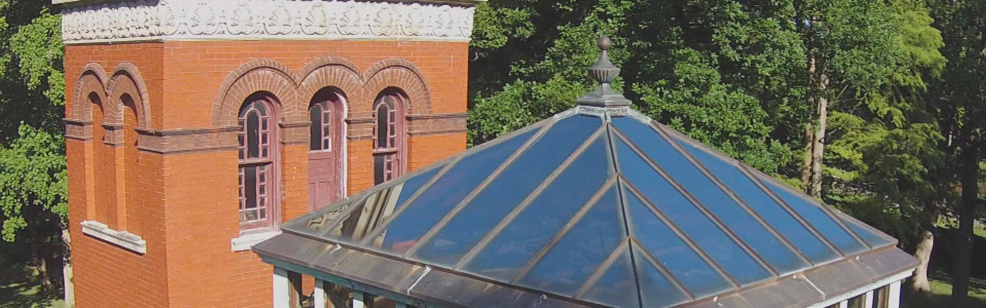 Aerial view of Lew Wallace Study