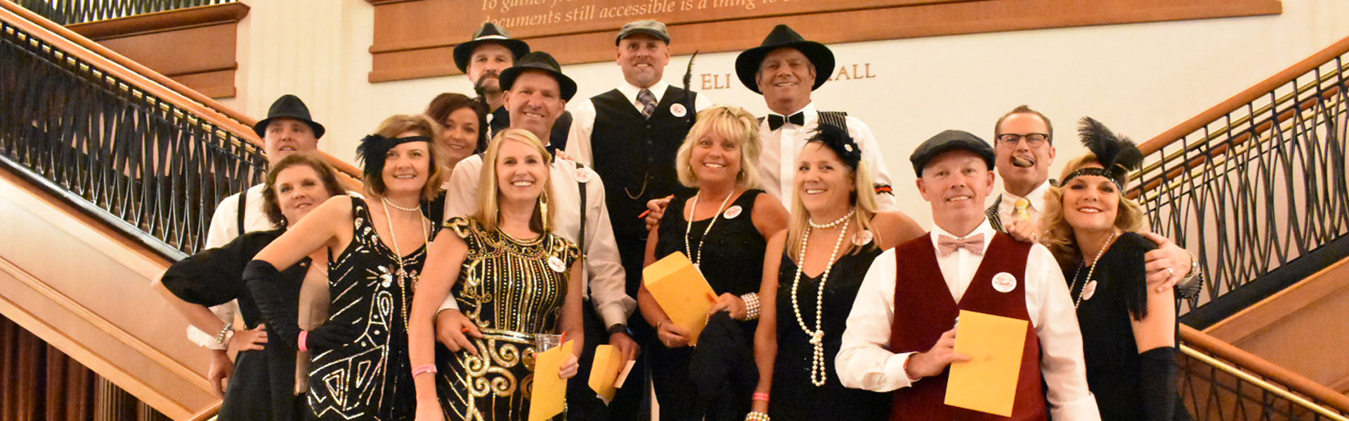 Participants at Whodunit event